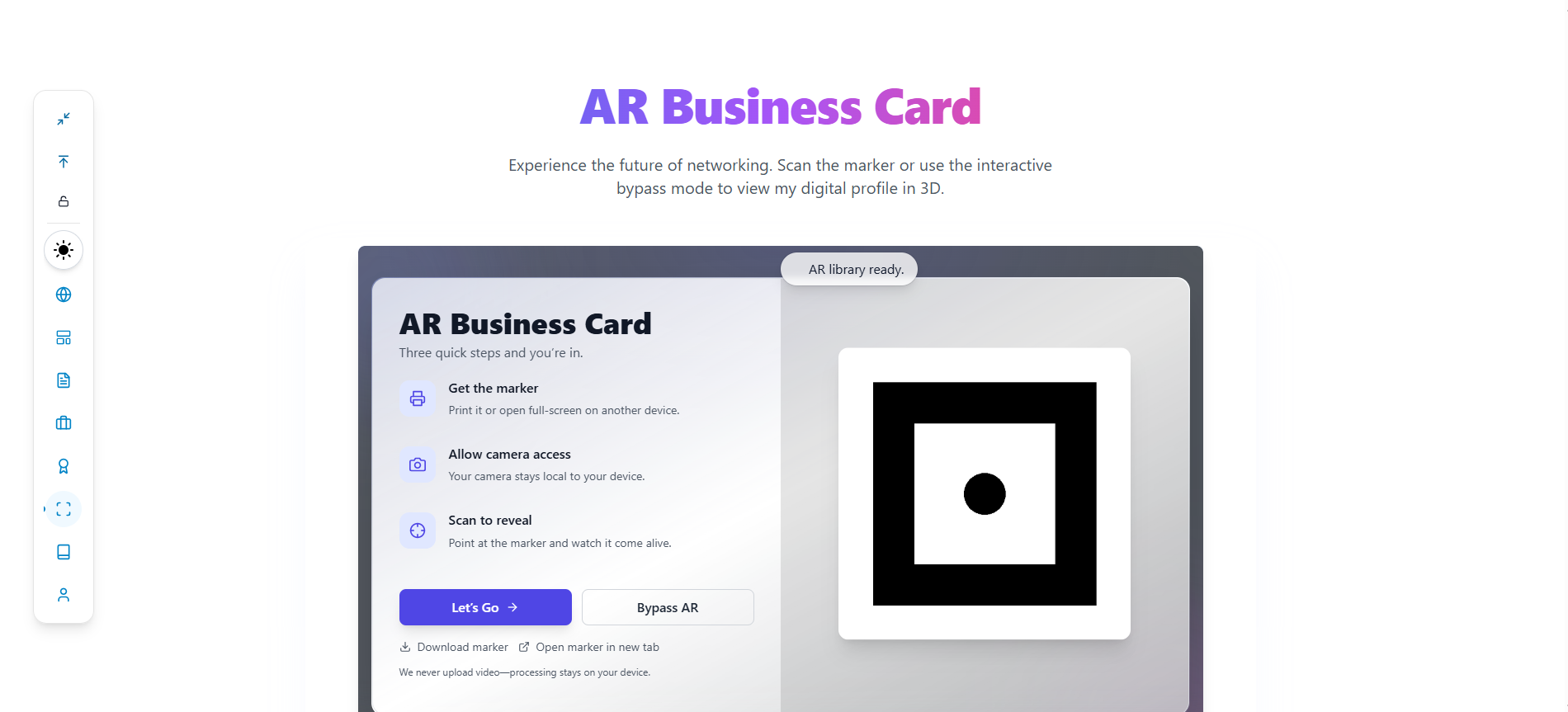 AR Business Card